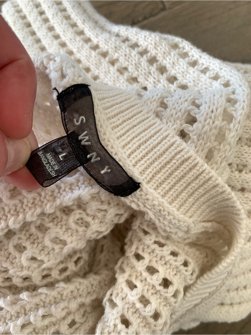 SWNY Sweater Dress Swimsuit Cover Dress size Large - Picture 6 of 6